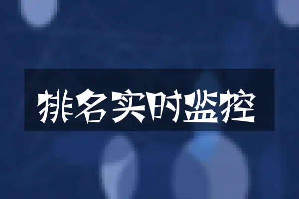 排名实时监控